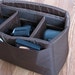 PreOrder DSLR Camera Bag Insert in Brown- Adjustable Dividers - You choose Dimensions