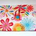 Eco-Friendly Monogrammed Pencil Case in Floral Print Fabric