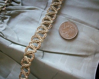 vintage gold metallic trim, more avail.