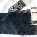Antique black lace salesman's sample of 3 matching pieces