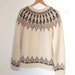 oversized comfy chalet fair isle folk wool knit sweater