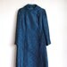vintage 1960's blue brocade dress coat