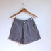 vintage 1990's black and white gingham high-waist shorts
