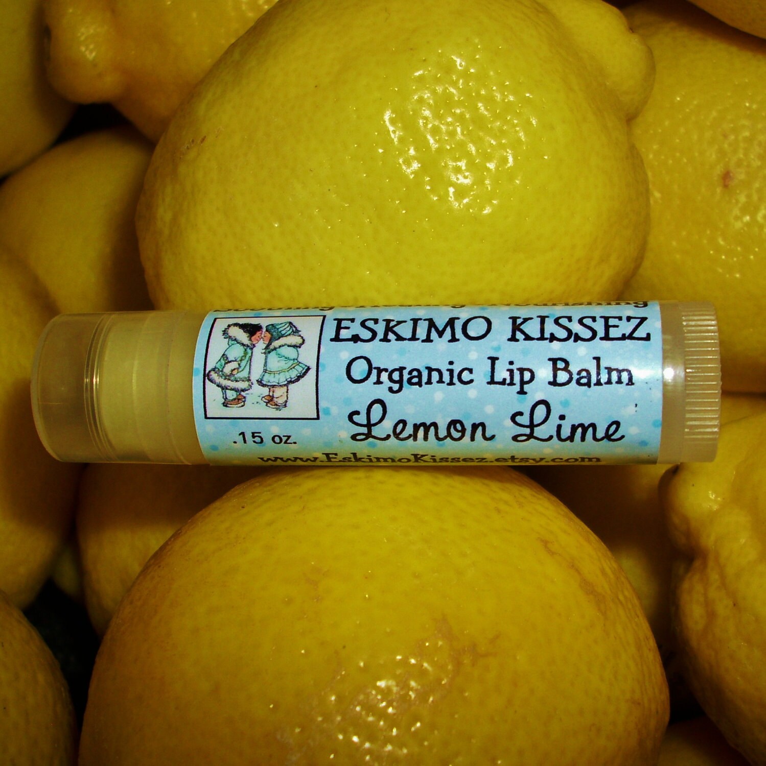 Lip Balm Lemon Lime Organic Lip Balm by EskimoKissez on Etsy