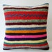 Sukan / SOFT Hand Woven - Turkish Antique Kilim Pillow Cover - 16x16