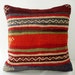 Sukan / Organic Shine Society Modern Bohemian Throw Pillow. Handwoven Wool Vintage Tribal Turkish Kilim Pillow Cover 18x18 inch