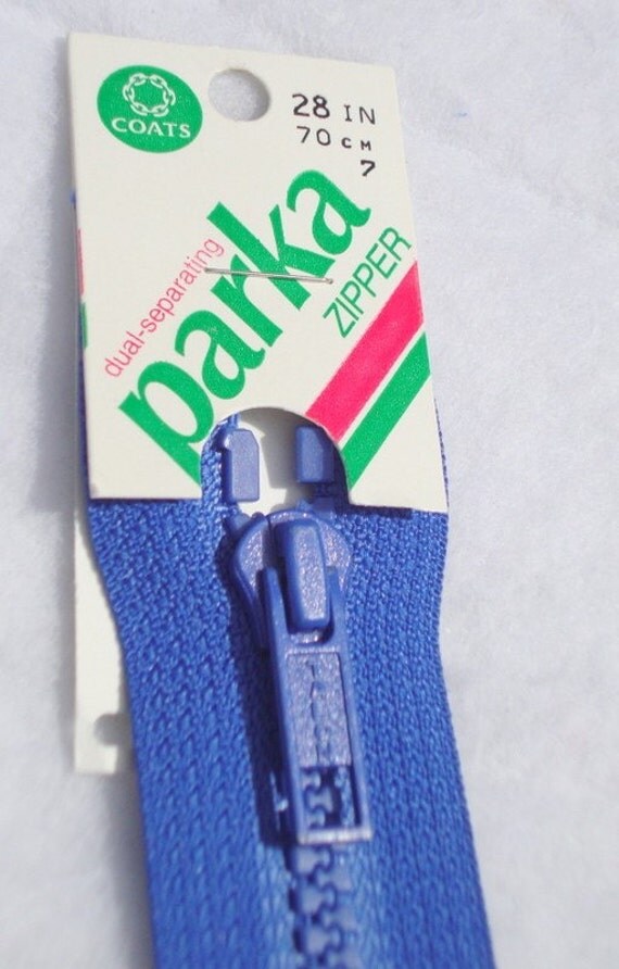 Coats and Clark dual separating parka zipper 28 inch by CacheStash