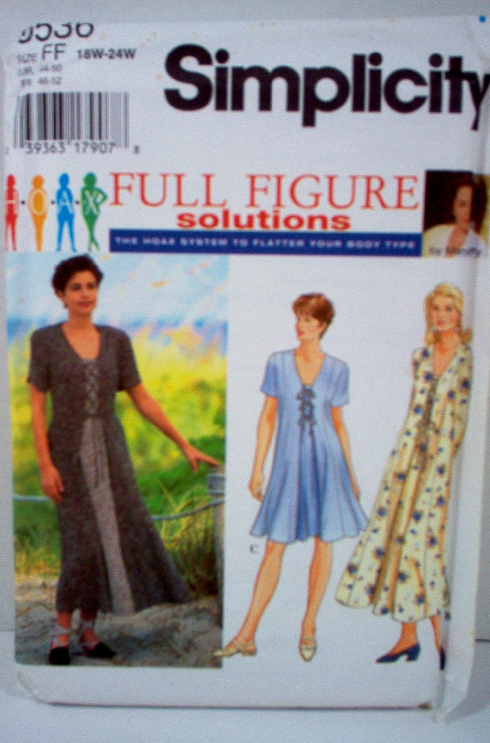 Simplicity Sewing Pattern 4401 Womans Plus Size 20W-28W Formal Top
