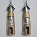 Light House Earrings Sterling Silver and Brass Construction