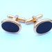 Christian Dior Onyx Men's Vintage Cufflinks