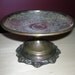 Tarnished Silverplate Compote Shabby Chic