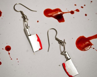 Cleaver Butcher Knife Earrings