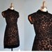 vintage 1950s black velvet ROSIE dress