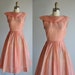 vintage 1950s pink shimmer My Sweetheart cocktail dress