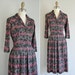 60s dress / vintage 1960s floral print dress / Miss Ivy