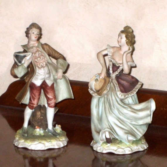 Vintage Pair Lefton Figurines Prince Phillip & Elizabeth KW343