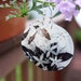 Black and White Capis Statement Shell Earrings