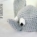 Baby elephant hat PDF Crochet Pattern newborn-2 months beanie infant animal head covering fashion costume accessory photography prop cute