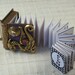 Dragon and New Moon-miniature book pin with a readable story inside