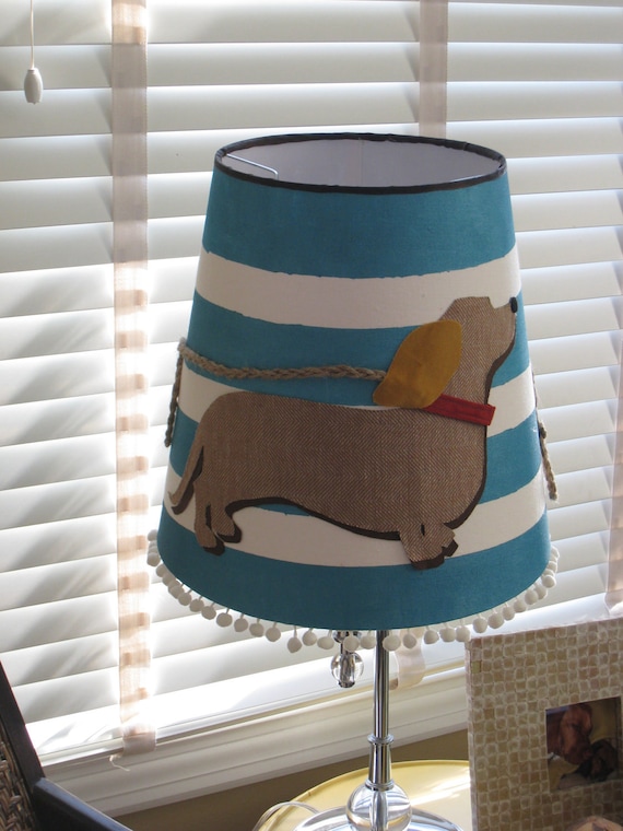 Weiner Dog Lamp Shade by UrbanBungalow on Etsy