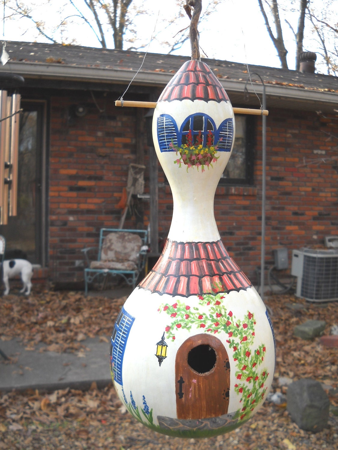 Southwestern Painted Gourd Birdhouse