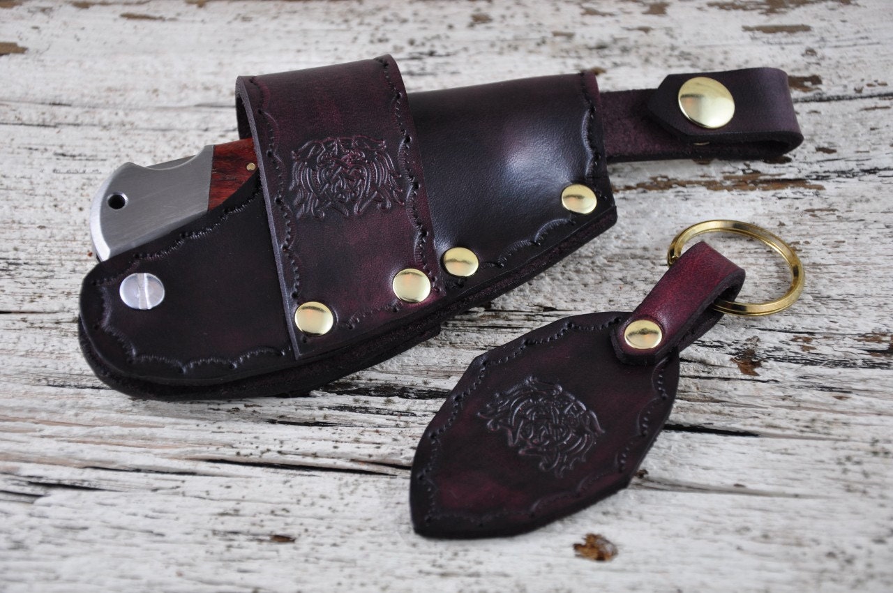 The Quick Draw Knife Sheath in Mahogany