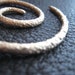 Reticulated Bronze Spiral Shawl Pin Shawl Screw