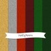 Digital Scrapbooking Paper Pack - Christmas Glitter in Red, Green, Gold, and Silver
