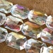 5pcs CRYSTAL AB 34x24mm Rectangle Designer Crystal Glass Faceted nugget Beads extra large by TIARIA