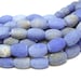 1/2 str 16pc Fire Agate 12x8mm barrel Beads lavender blue matte etched gemstone