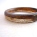 Resin bangle bracelet champagne brown bubble jewelry, resin bangle jewelry , dark walnut rani design thin narrow bangle resin wood bangle