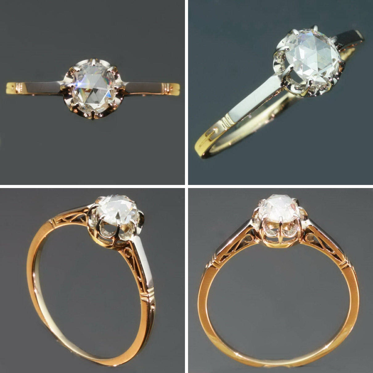 Diamond estate engagement ring