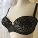 Vintage 80's Sequin Bra optional straps Size 34B