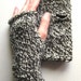 Dark Chocolate and White Tweed Wrist Warmers