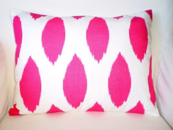 Pink White Pillows Decorative Pillow Lumbar Cushions Throw