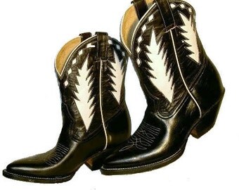 Boot cowboy pee wee Amateur housewife shy