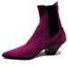 Men's Vintage 1980's John Fluevog Purple Suede Chelsea Beatle Boots from England UK size 6 (Men's US size 7)