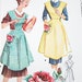 Vintage Apron Pattern - McCalls 1804 - Vtg 1950's Misses' Aprons in 2 Variations & Transfer - Bust 38-40