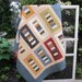 QUILTED SCRAPPY RECTANGLES Quilt, Lap Size, Couch Throw, Family Room, 50 x 65, Country Home, Country Decor, Lap Quilt, Country Colors