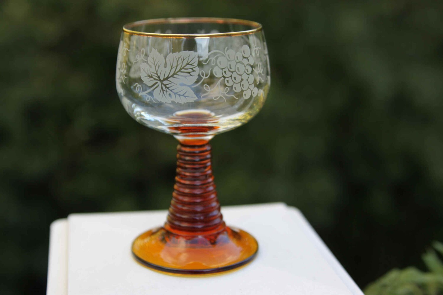 German Wine Glasses Amber Roemer Romer France