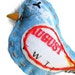 August- Vintage Tea Towel Bird- Balsam Scented Ornament