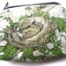 1988- Zipper Pouch- Vintage Calendar Tea Towel- Put A Bird On It