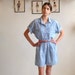 Polka Dot Romper // Chambray Romper // NAUTICAL BLUES
