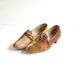 Suede Oxford Heels Sz 8 // 60s Spectator Shoes // CALICO CAT