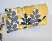 black and yellow clutch