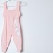 vintage Pink Baby Girl Overalls / Kittens