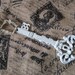 Key - Skeleton key - Cast Iron key - French country - Paris chic - vintage home decor