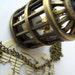 Lovely, Bird cage , pocket watch, pendant, necklace, Bronze, Bird, by NewellsJewels on etsy