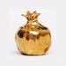 Ceramic Handmade Miniature Gold Pomegranate