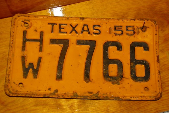 Vintage Texas License Plate 36